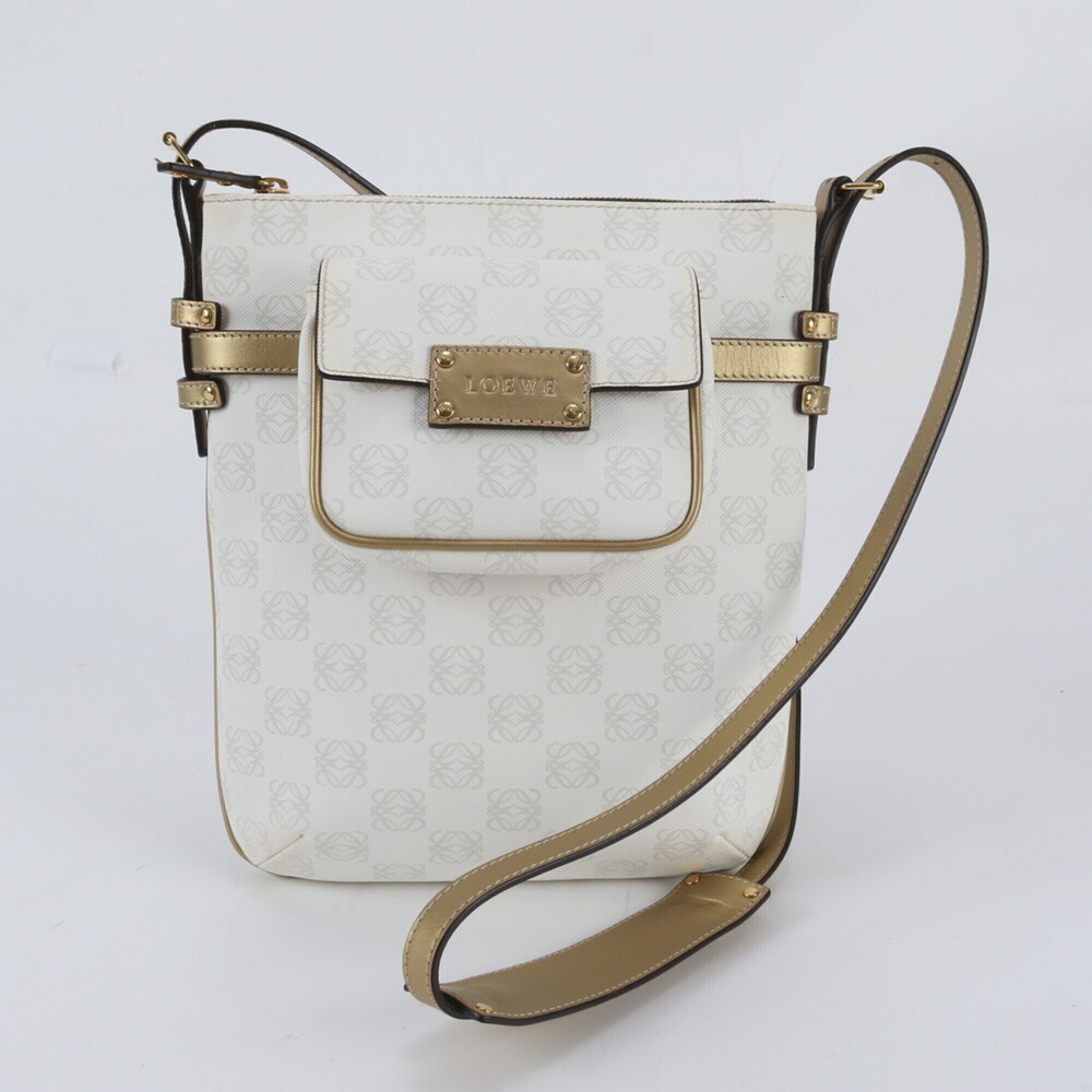 Loewe Anagram Repeat Leather Shoulder Bag, Handbag, Tote Bag for Women